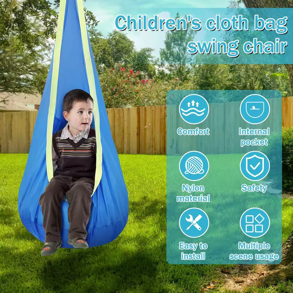 Kids Outdoor Chair Plastic - Kids Pod Swing Seat Nylon Hanging