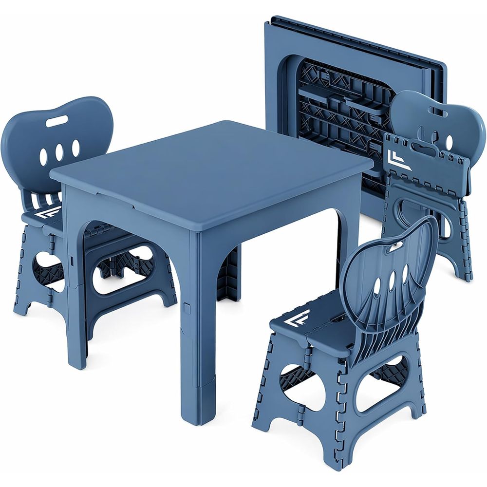 Kids Outdoor Table - oldable Table and Chair Set, Height