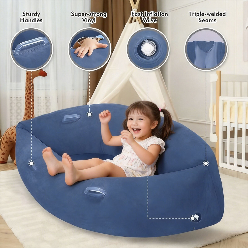 Kids Outdoor Lounger Chair - Modern Pod Portable Folding Lounger Chair