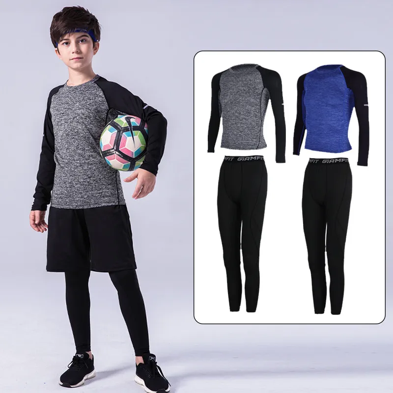 Kids Outdoor Basketball - Kids Sports Clothes Compression Running Sportswear