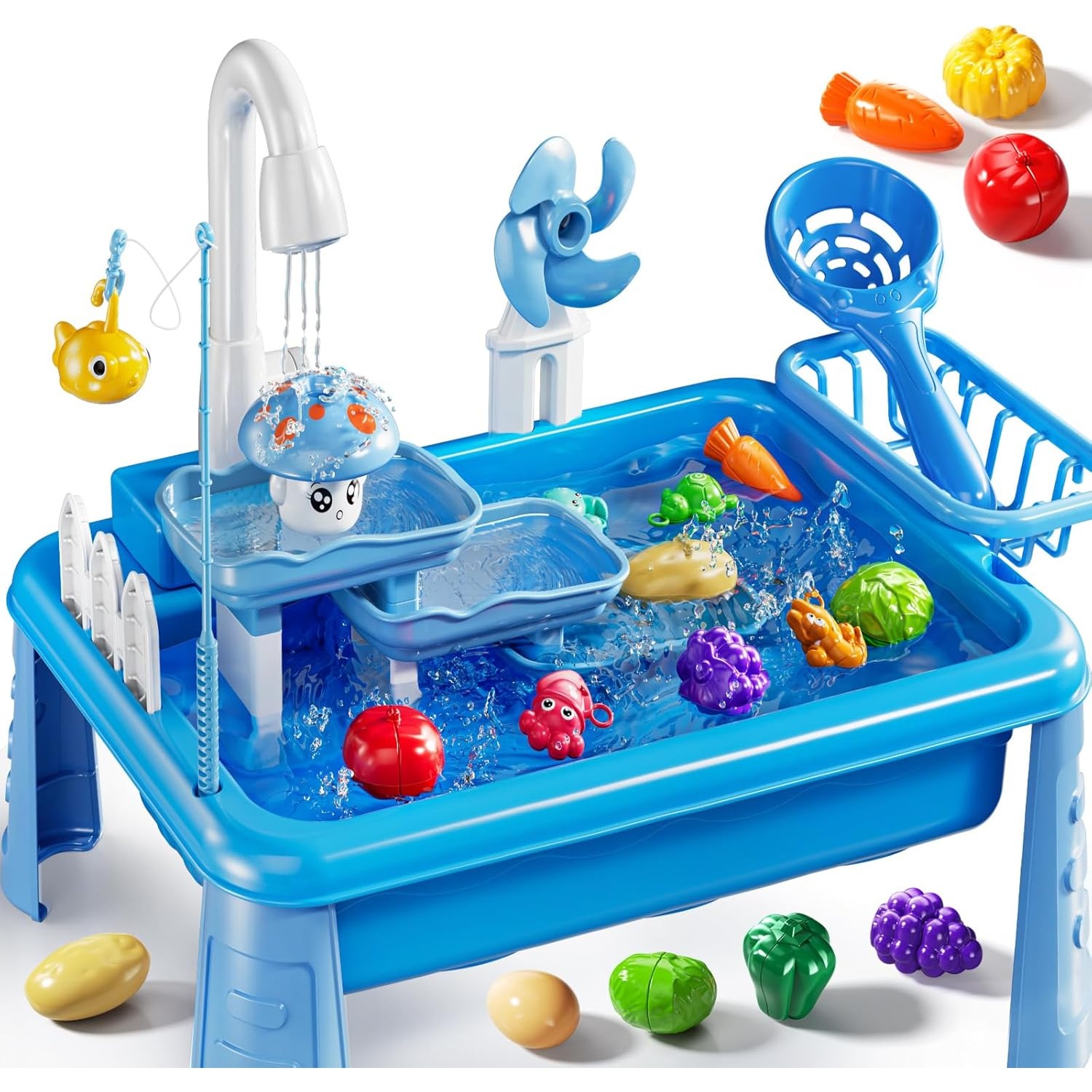 Kids Outdoor Table - Water Table Play Sink Toy for