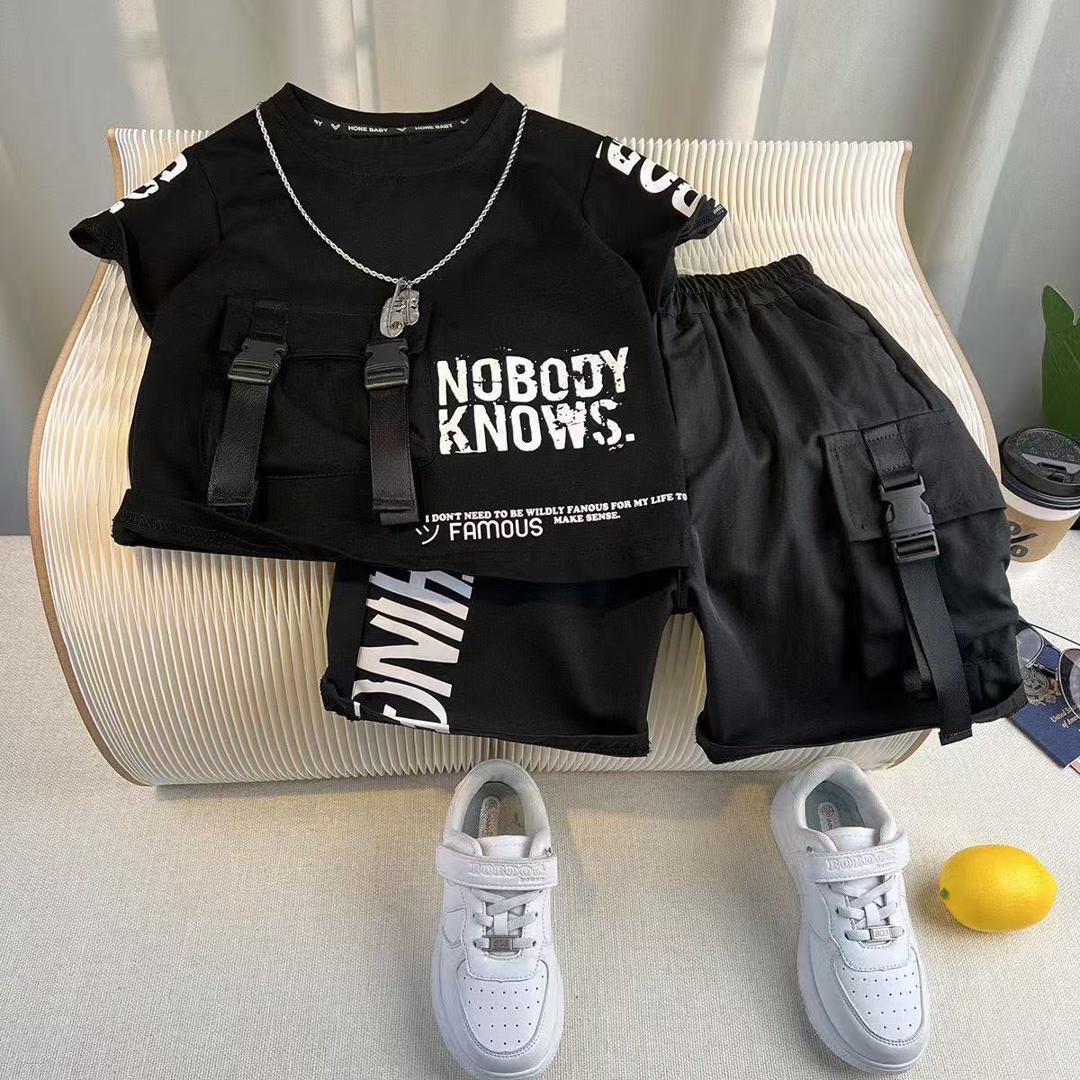 Kids Outdoor Overalls - Baby Clothes Set Summer Korean Outfit