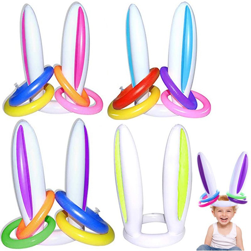Inflatable Rabbit Ear Throwing - Kids Outdoor Easter Gifts ulasan dan harga
