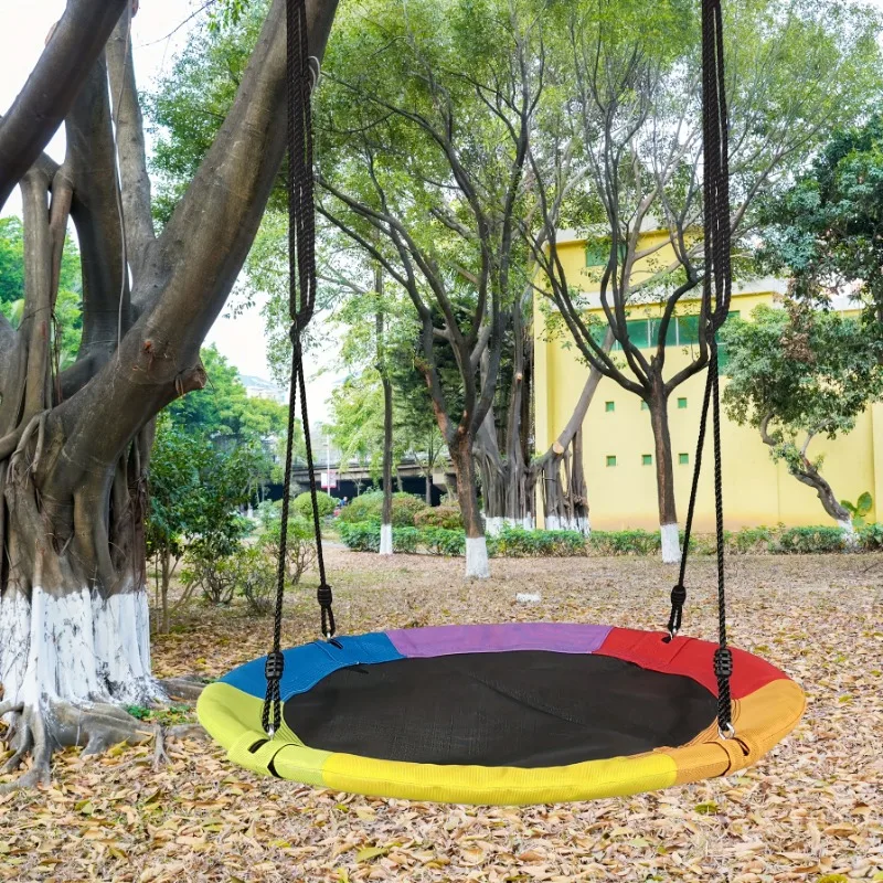 Circular Oxford Net Canvas Kid - Kids Outdoor Swing ulasan dan harga