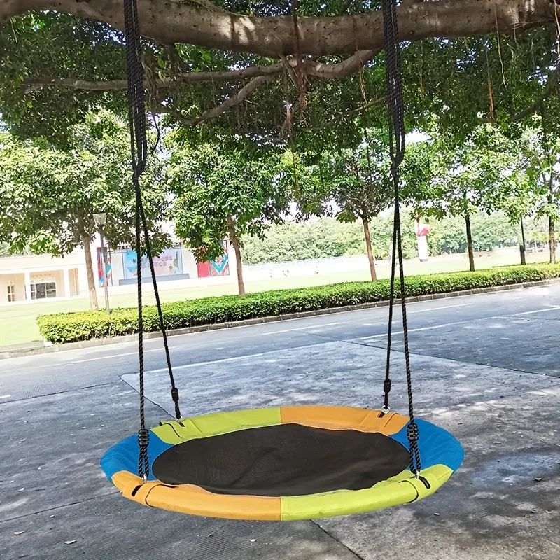 Circular Oxford Net Canvas Kid - Kids Outdoor Swing ulasan dan harga