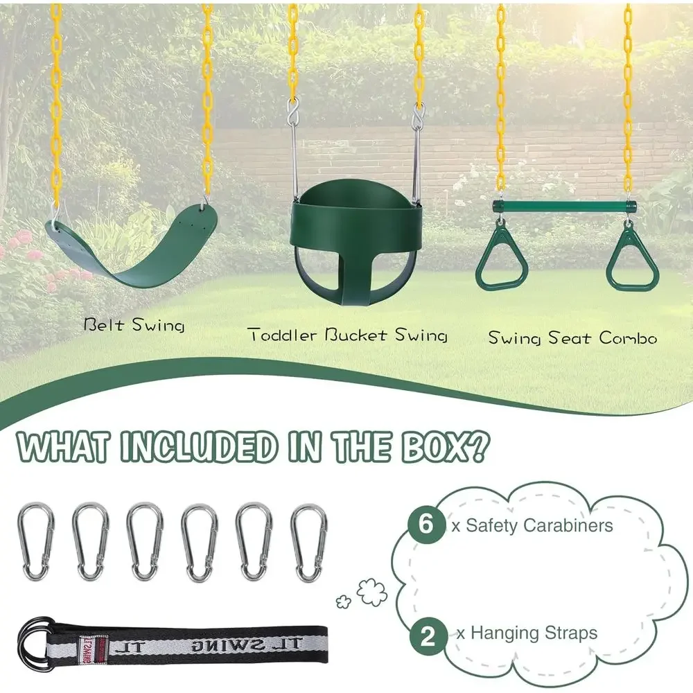 Outdoor Combo Swing Set with R - Kids Outdoor Swing ulasan dan harga