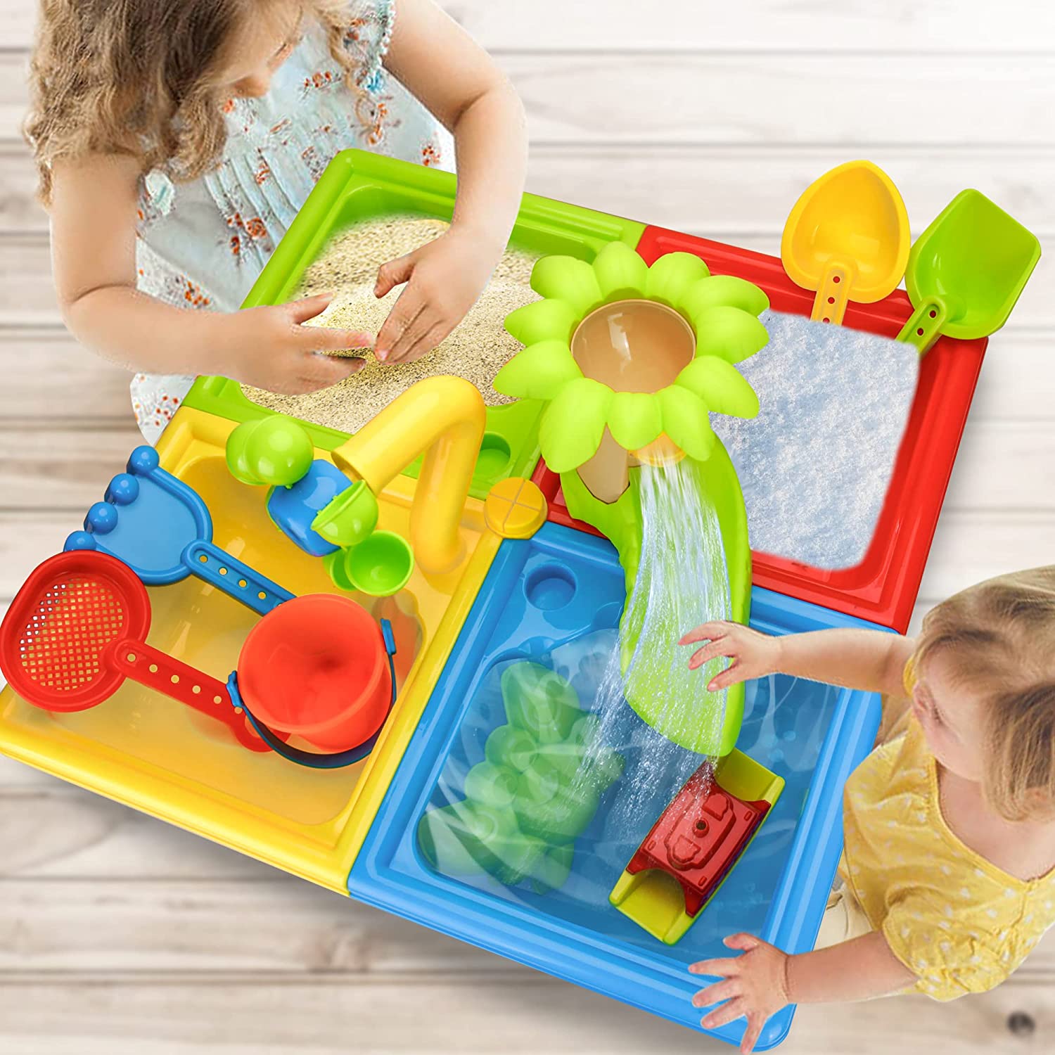 Beach Table Sand Play Toys Chi - Kids Outdoor Table ulasan dan harga