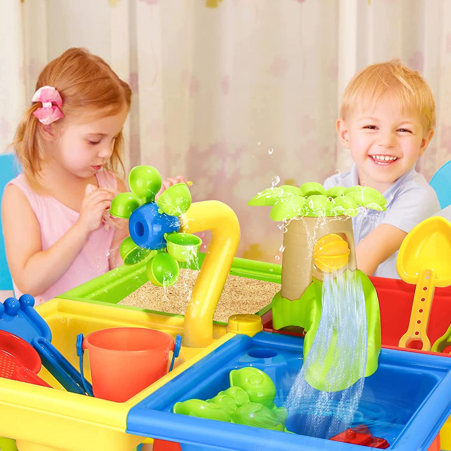 Beach Table Sand Play Toys Chi - Kids Outdoor Table ulasan dan harga