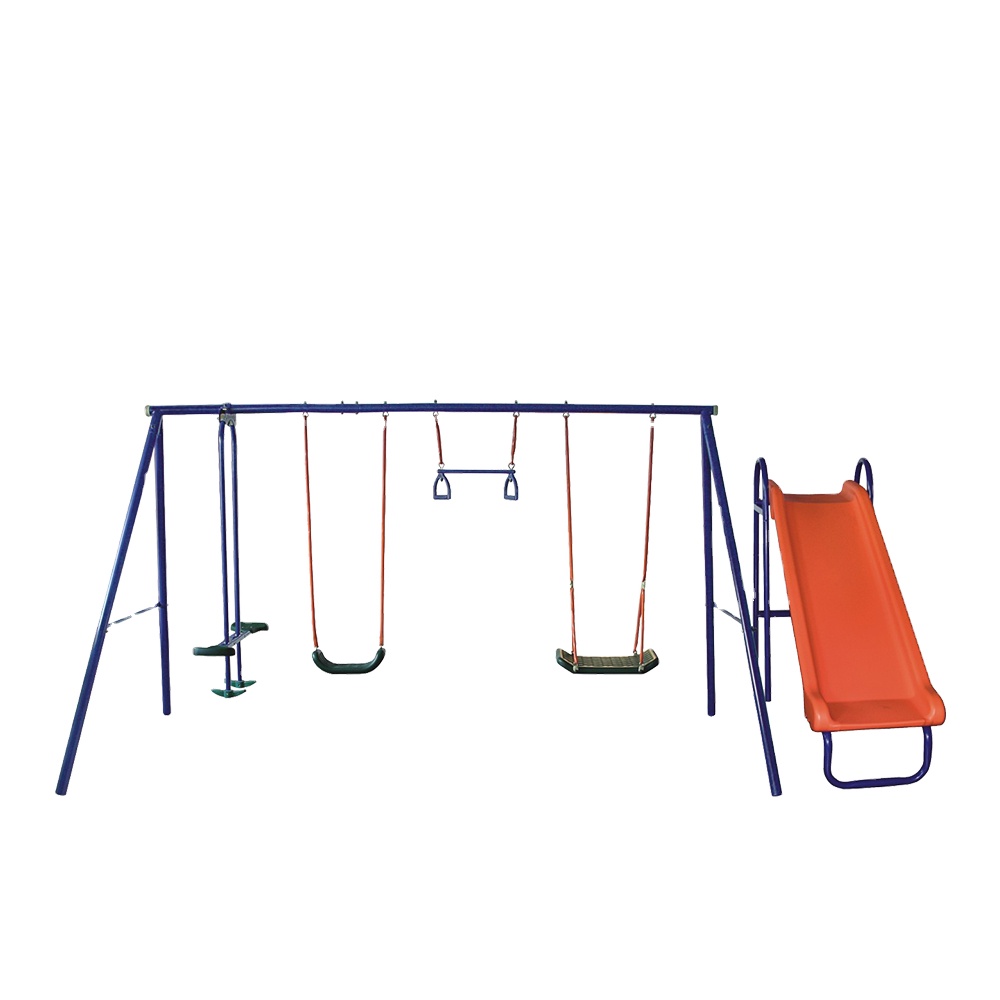 wr-Wholesale Cheap Six Station - Kids Outdoor Swing And Slide ulasan dan harga
