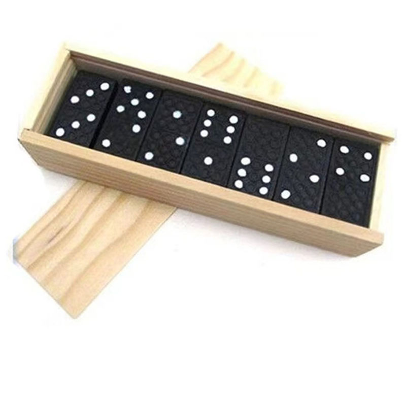28pcs/Set Wooden Domino Board  - Kids Outdoor Table ulasan dan harga