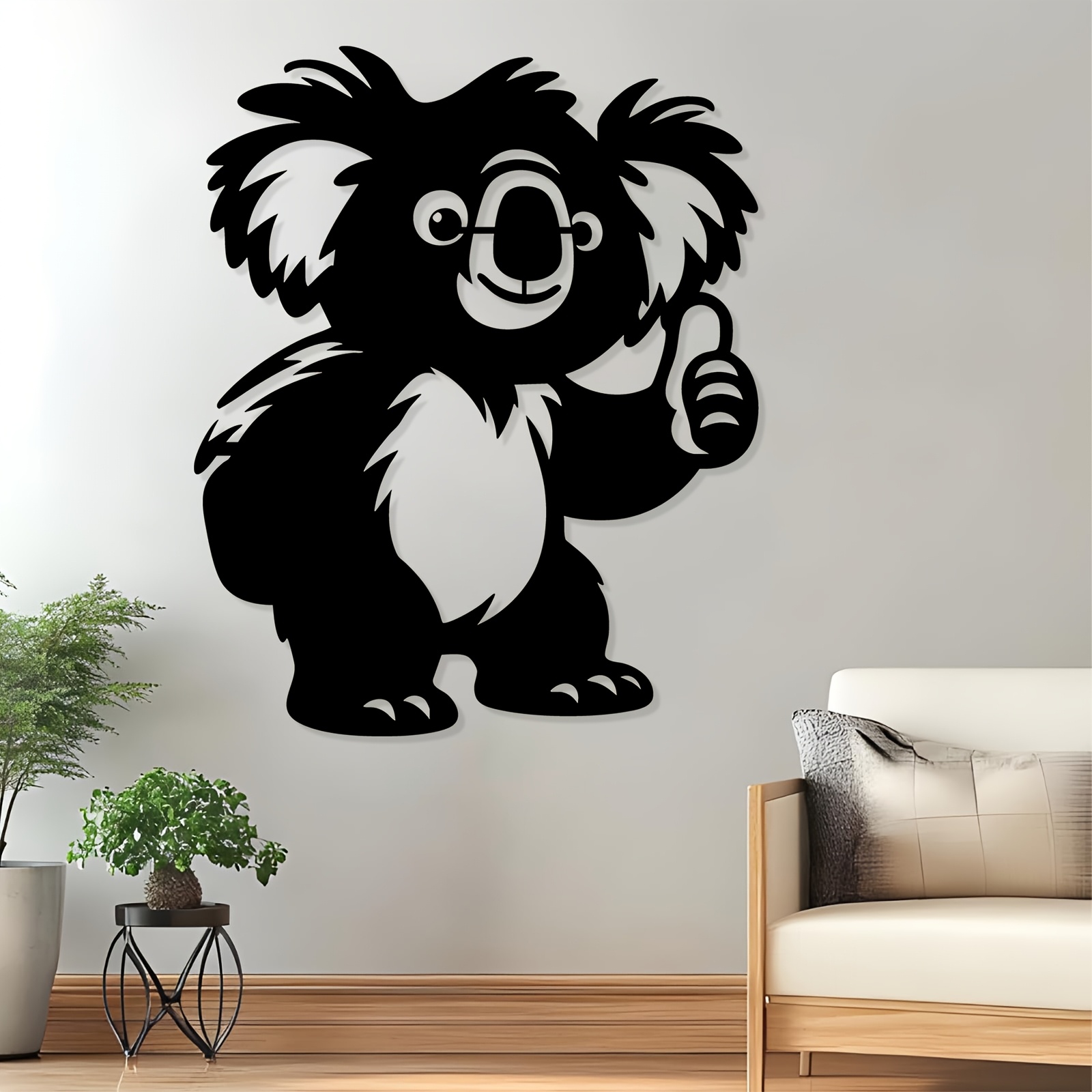 1PC Cute Koala Aluminum Metal  - Kids Outdoor Fence ulasan dan harga