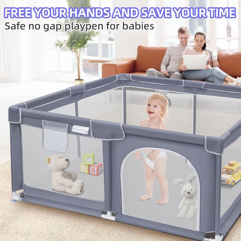 Baby Playpen, Extra Large Play - Kids Outdoor Fence ulasan dan harga