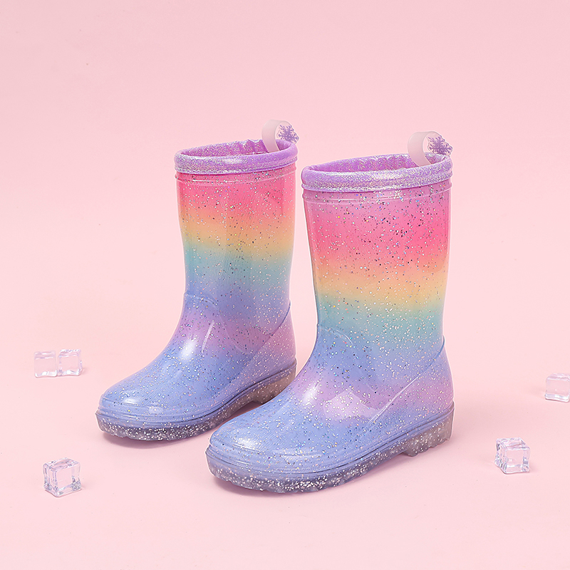 Four Seasons Cute Girls Rain B - Kids Outdoor Boots ulasan dan harga