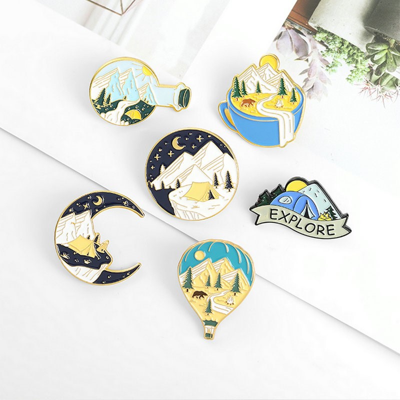 Camping Adventure Enamel Pins  - Kids Outdoor Adventure ulasan dan harga