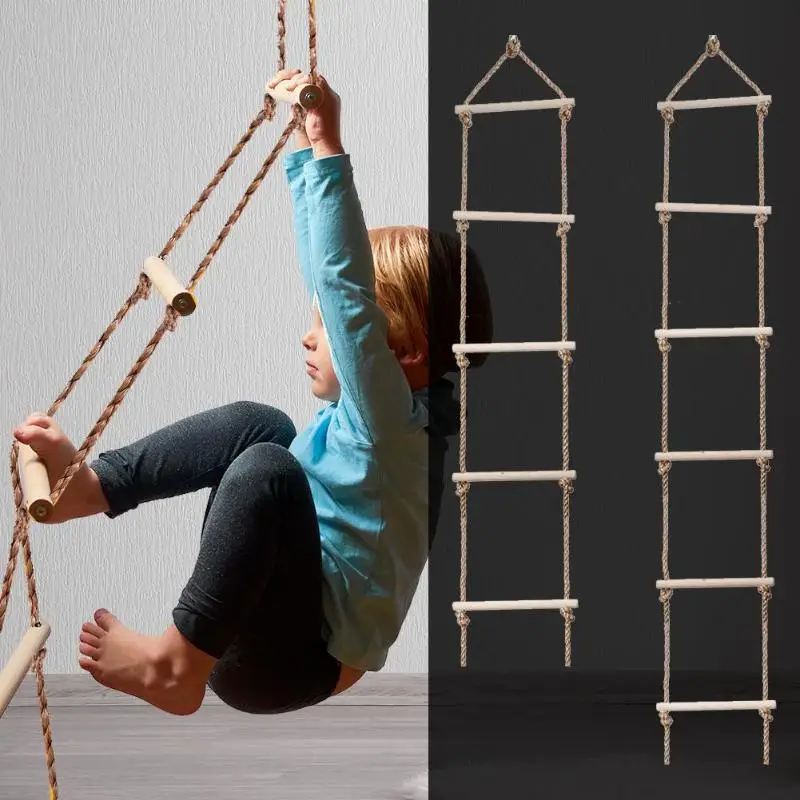 Kids Wooden Ladder Outdoor Act - Kids Outdoor Swing ulasan dan harga