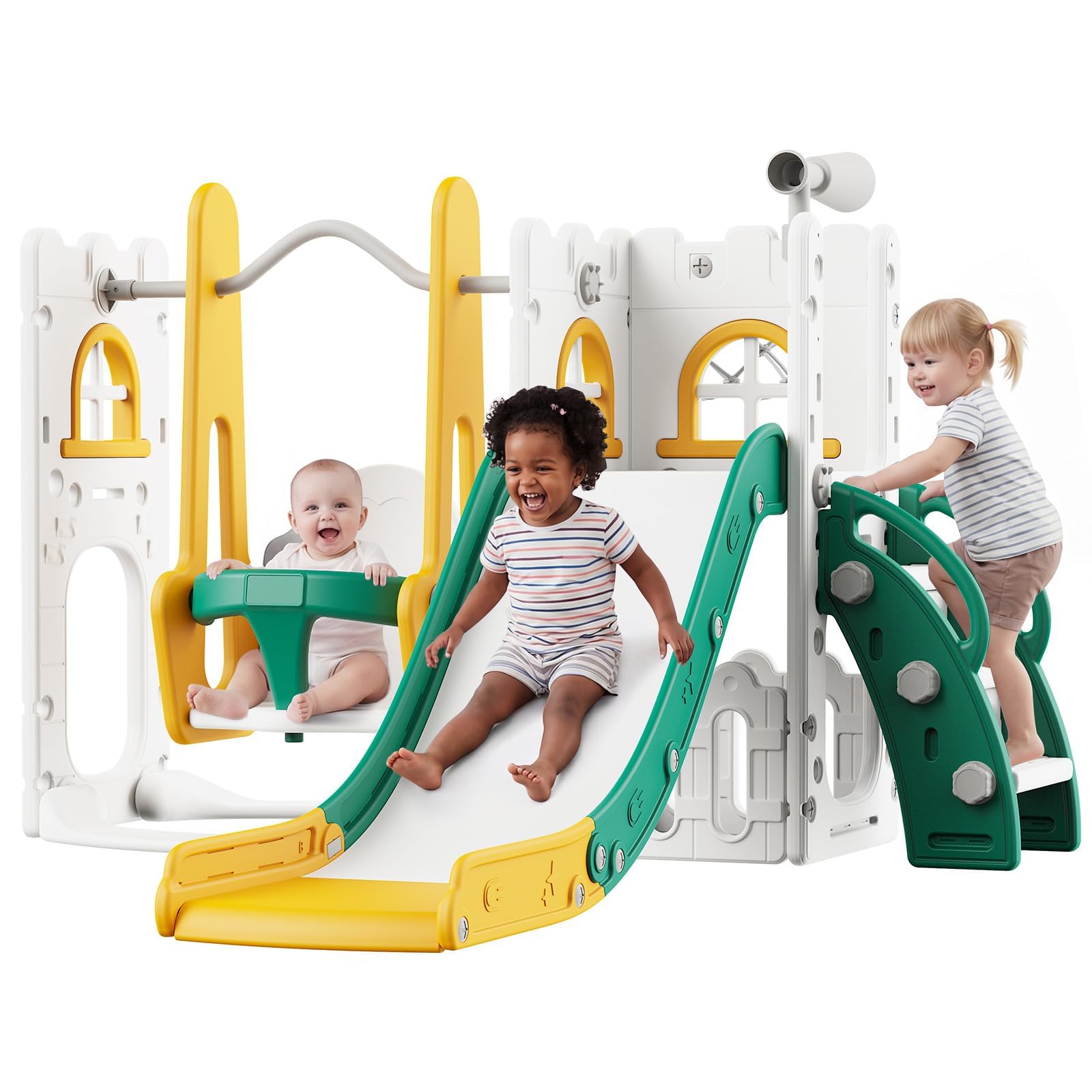 7 in 1 Toddler Slide And Swing - Kids Outdoor Swing And Slide ulasan dan harga