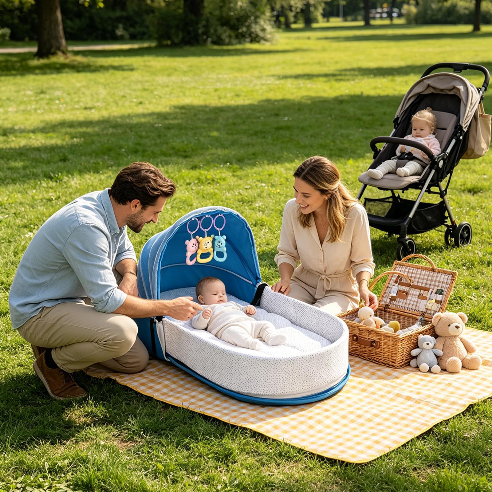Travel Bed For Kids Foldable B - Kids Outdoor Fence ulasan dan harga