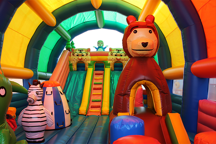 Commercial Inflatable Fun City - Kids Outdoor Fence ulasan dan harga