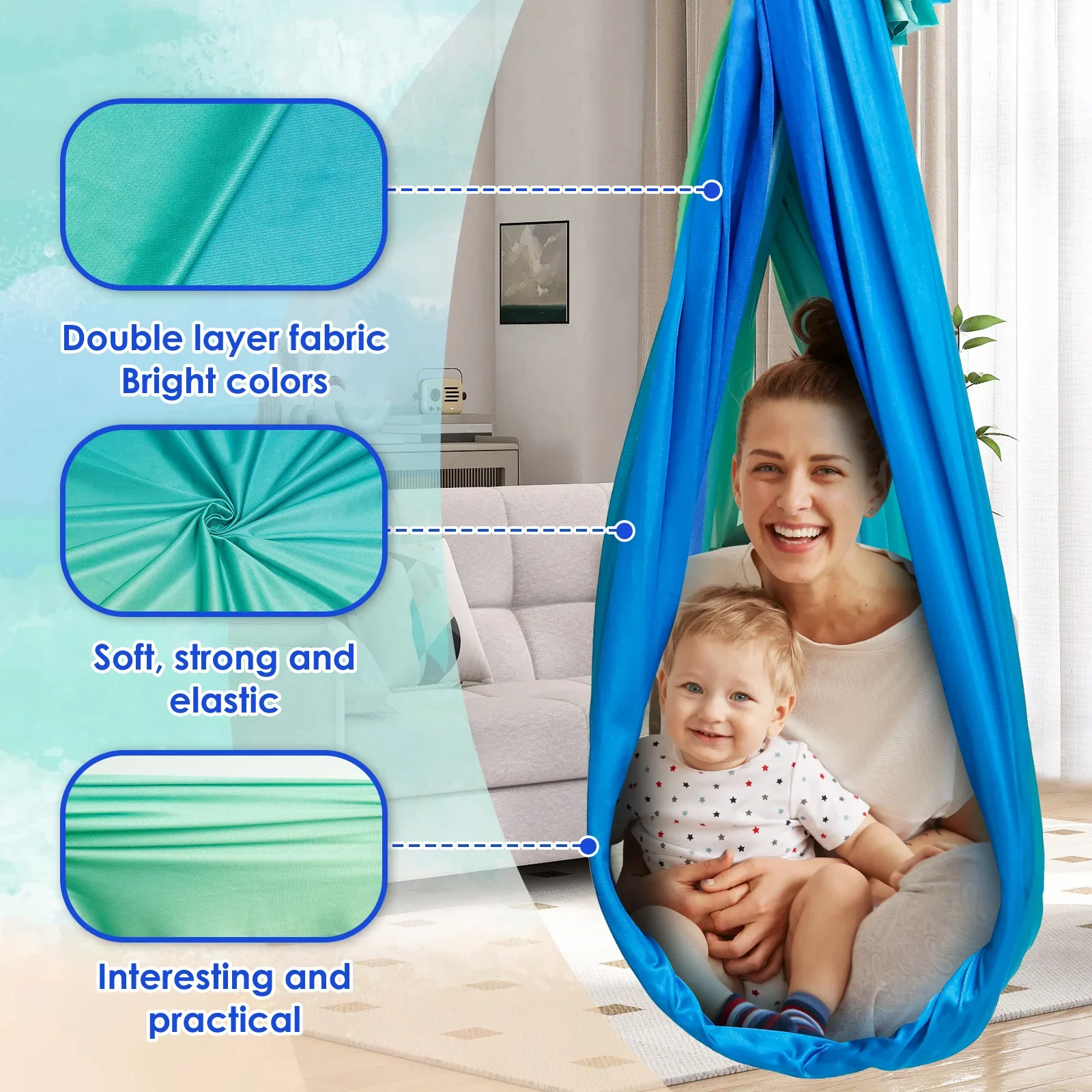 Sensory Swing Comfortable Kids - Kids Outdoor Swing And Slide ulasan dan harga