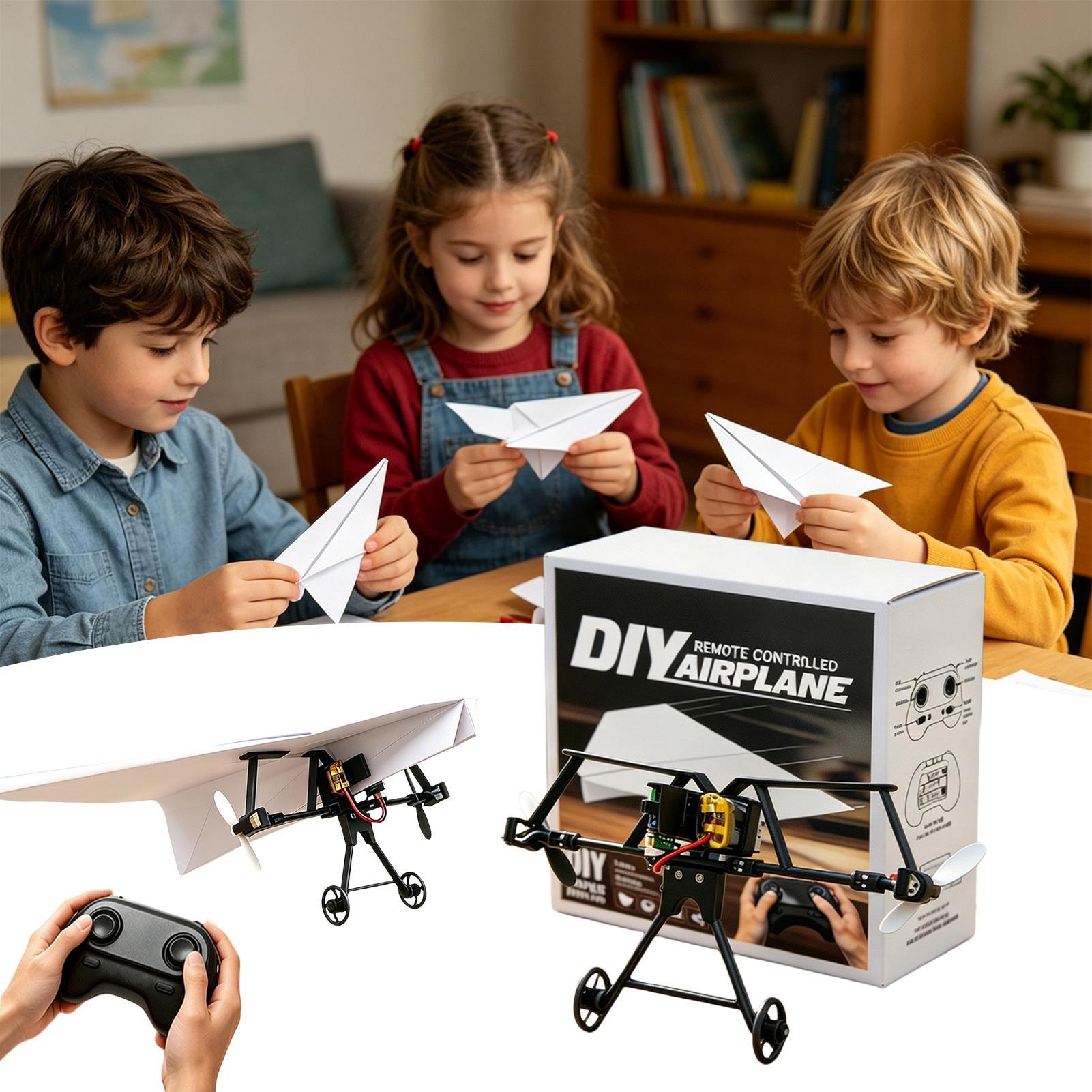 DIY RC Paper Airplane Kit Plan - Kids Outdoor Adventure ulasan dan harga