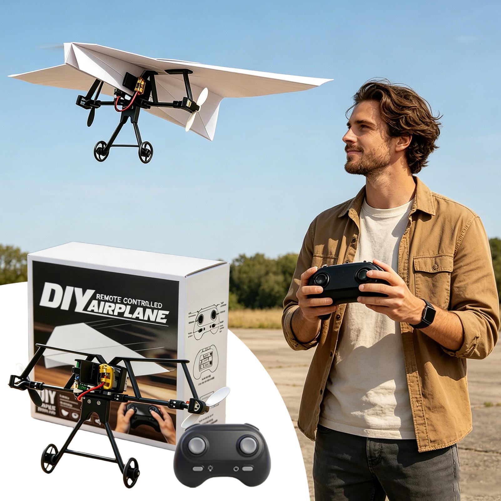 DIY RC Paper Airplane Kit Plan - Kids Outdoor Adventure ulasan dan harga