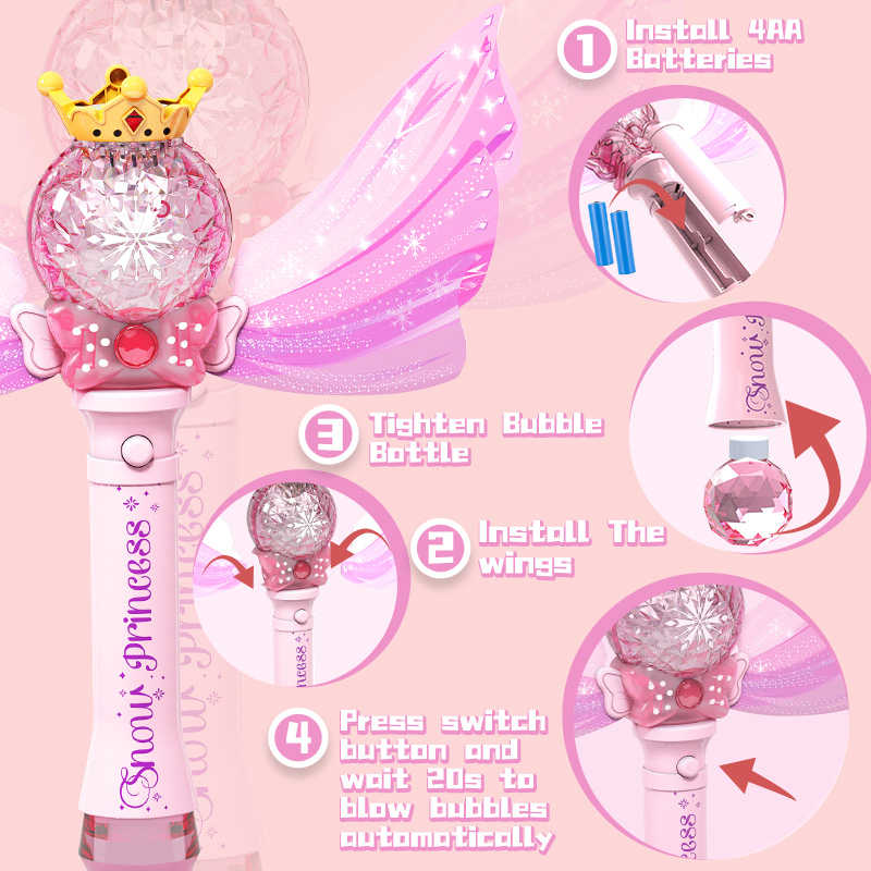 Princess Angel Wing Bubble Wan - Kids Outdoor Music ulasan dan harga