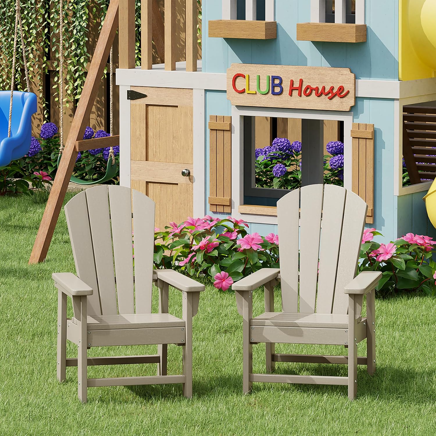 Kids Outdoor Chair Set of 2, T - Kids Outdoor Lounger Chair ulasan dan harga