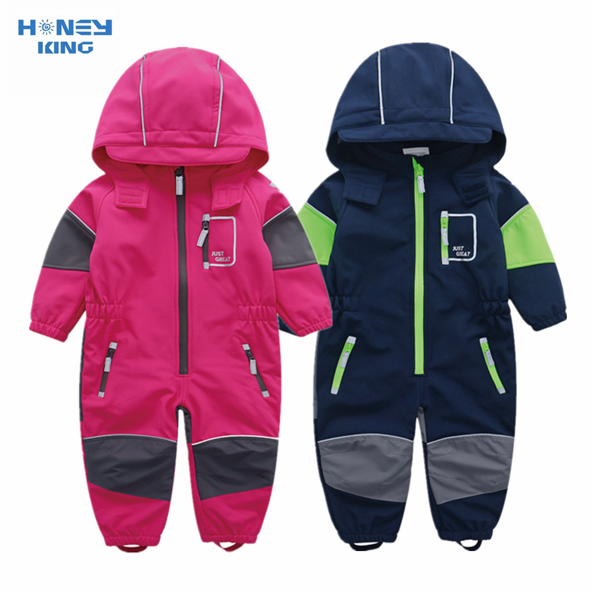 HONEYKING Children's Softshell - Kids Outdoor Overalls ulasan dan harga