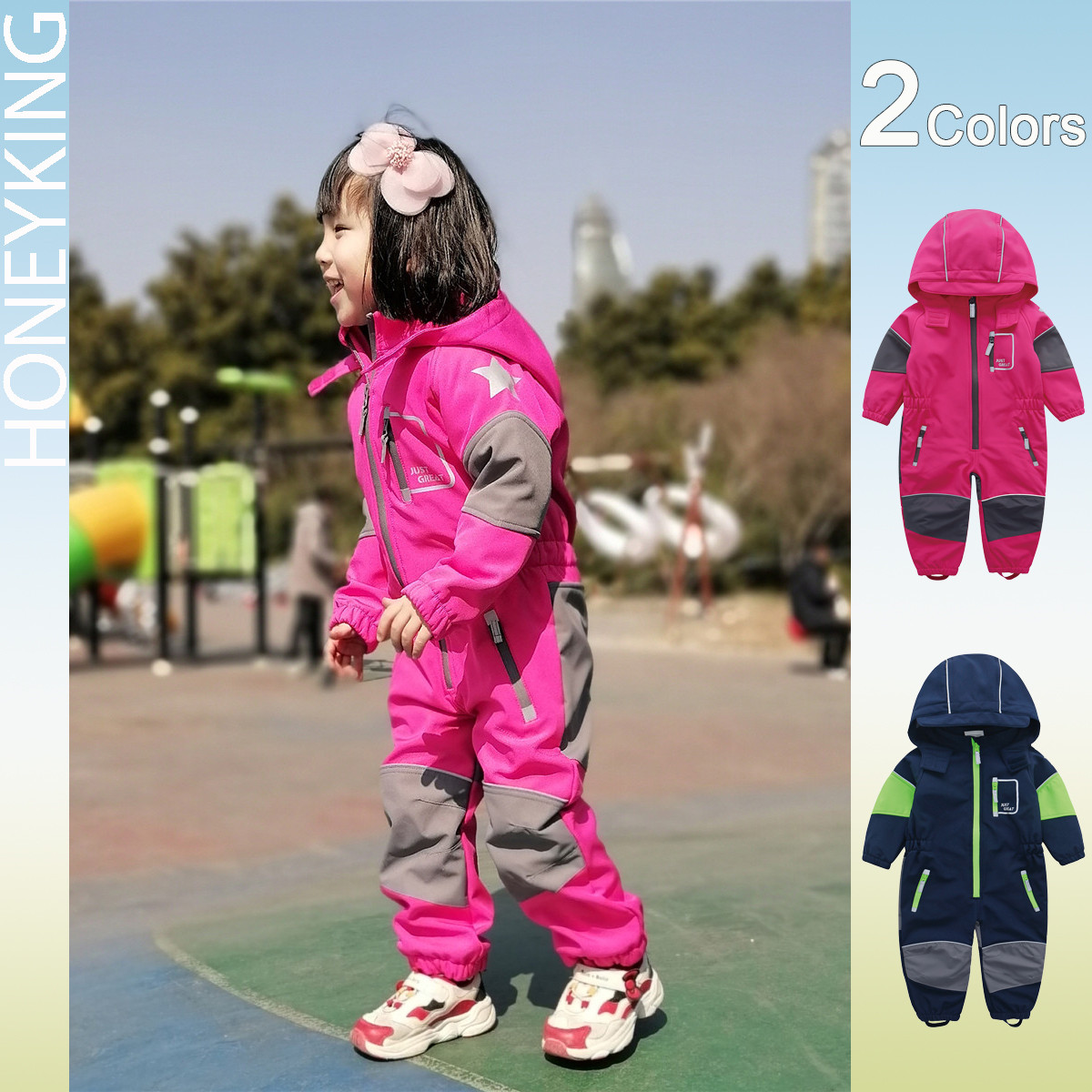 HONEYKING Children's Softshell - Kids Outdoor Overalls ulasan dan harga