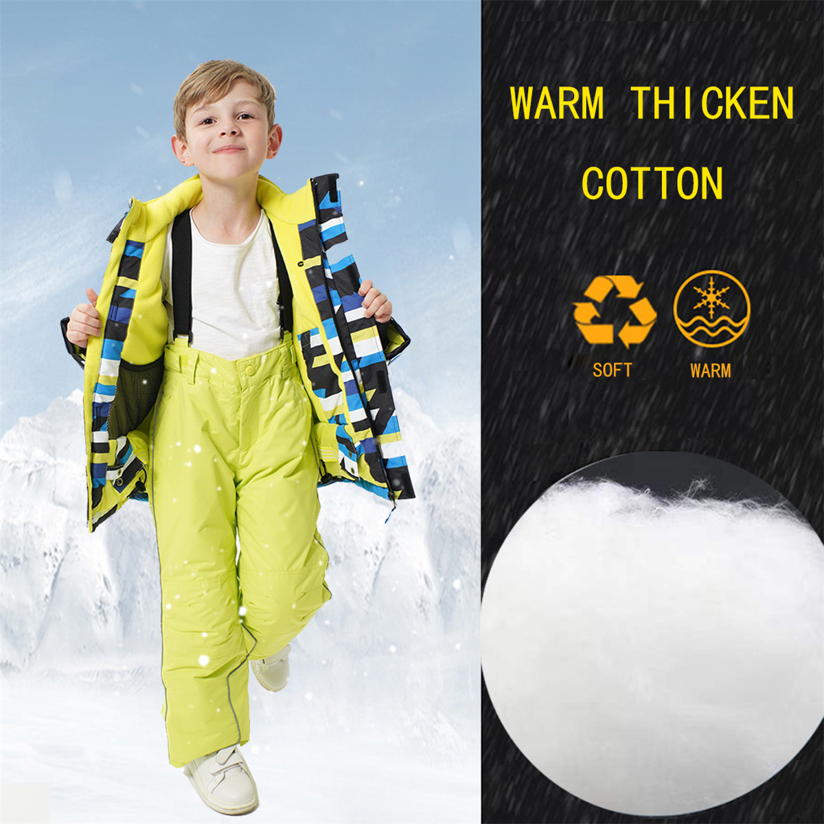 HONEYKING Kids Ski Pants Winte - Kids Outdoor Overalls ulasan dan harga