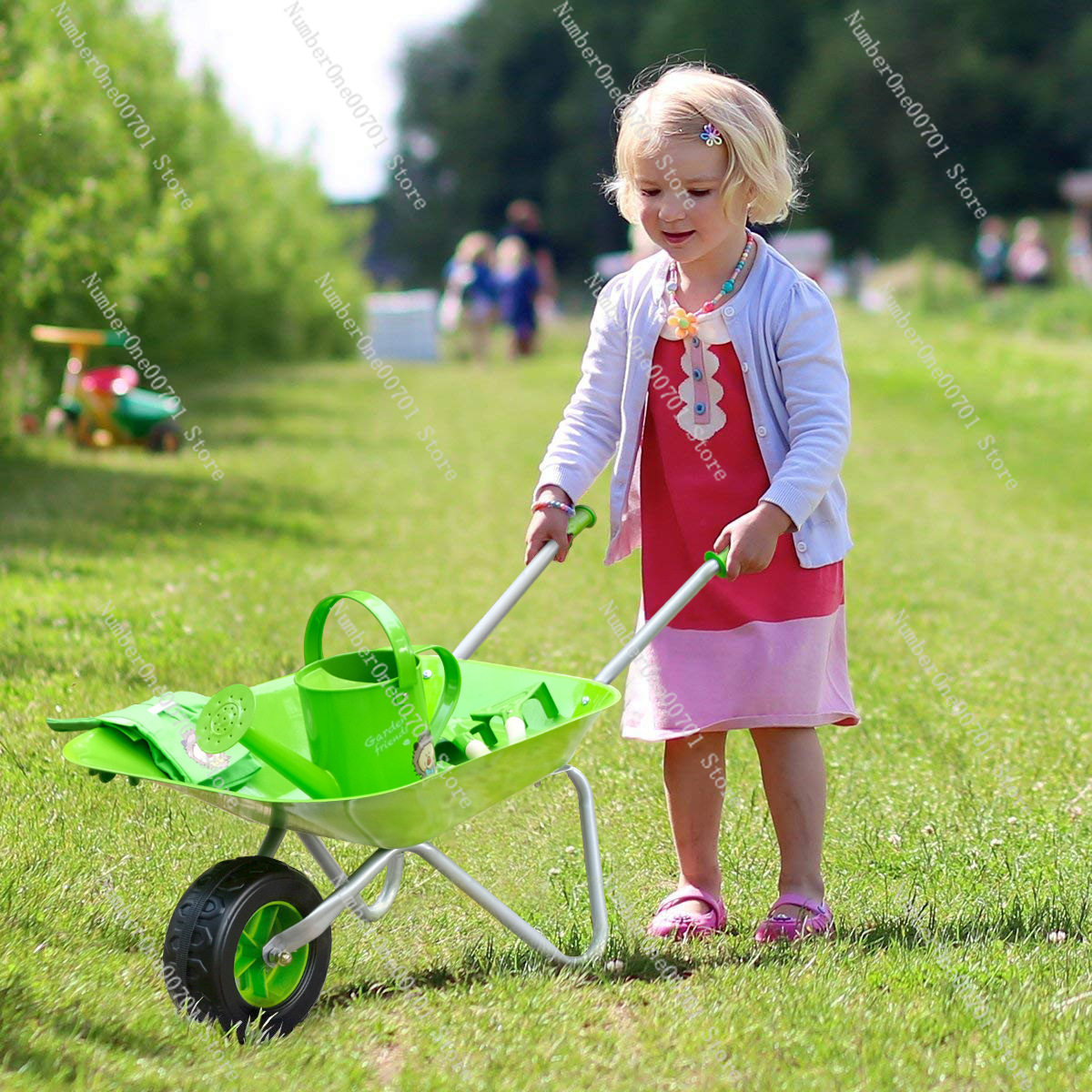 Kids Outdoor Wheelbarrow, Gree - Kids Outdoor Activity Set ulasan dan harga