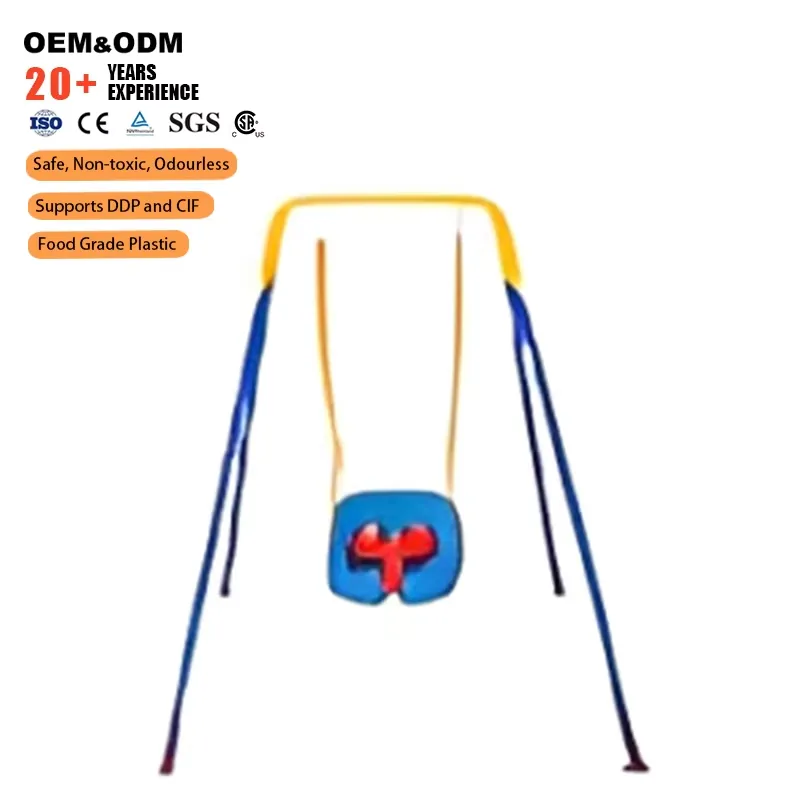 Outdoor Metal Swing Frame with - Kids Outdoor Swing And Slide ulasan dan harga