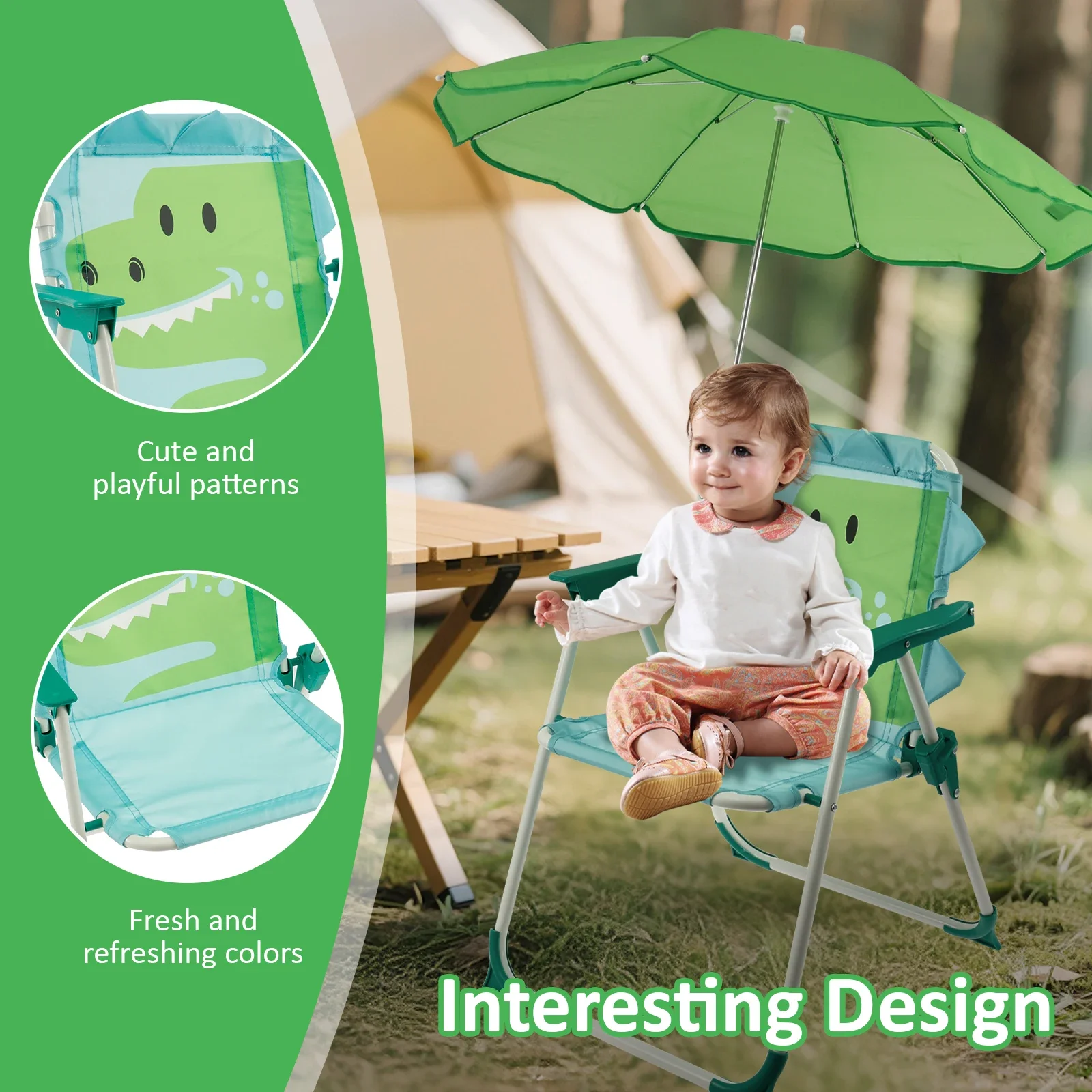 Kids Folding Beach Chair With  - Kids Outdoor Lounger Chair ulasan dan harga