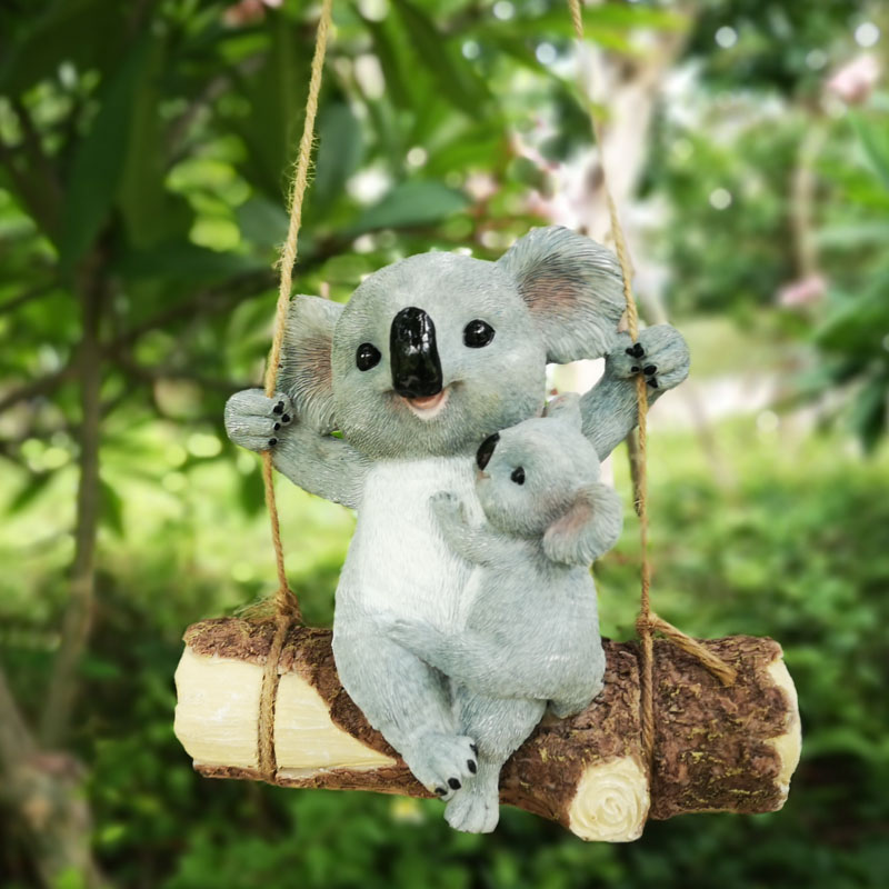 Mother Child Squirrel Resin Ha - Kids Outdoor Swing ulasan dan harga