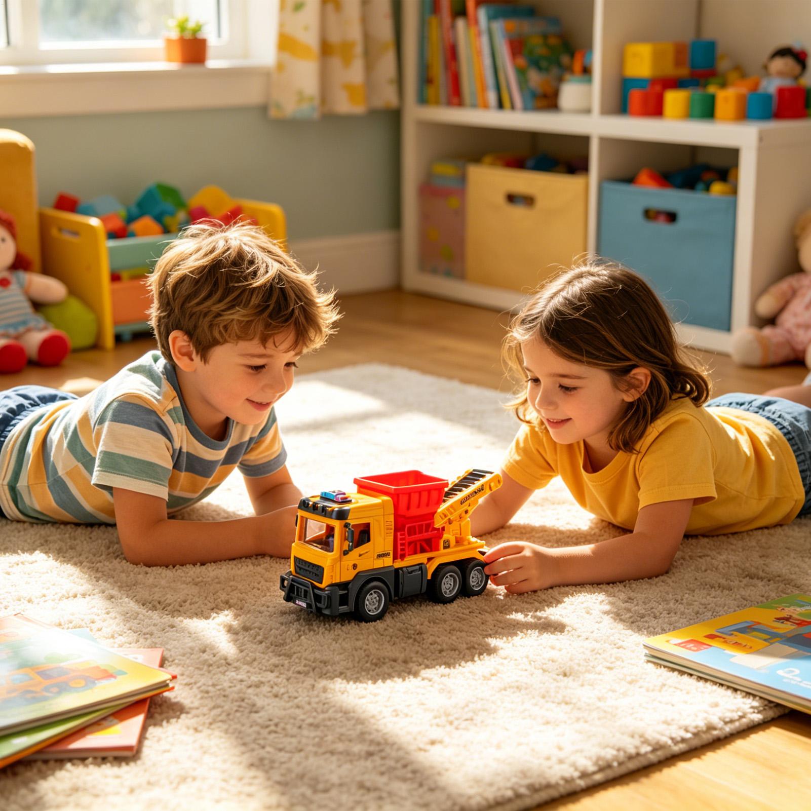 Electric Dump Truck Toy w/ Sou - Kids Outdoor Dump Truck ulasan dan harga