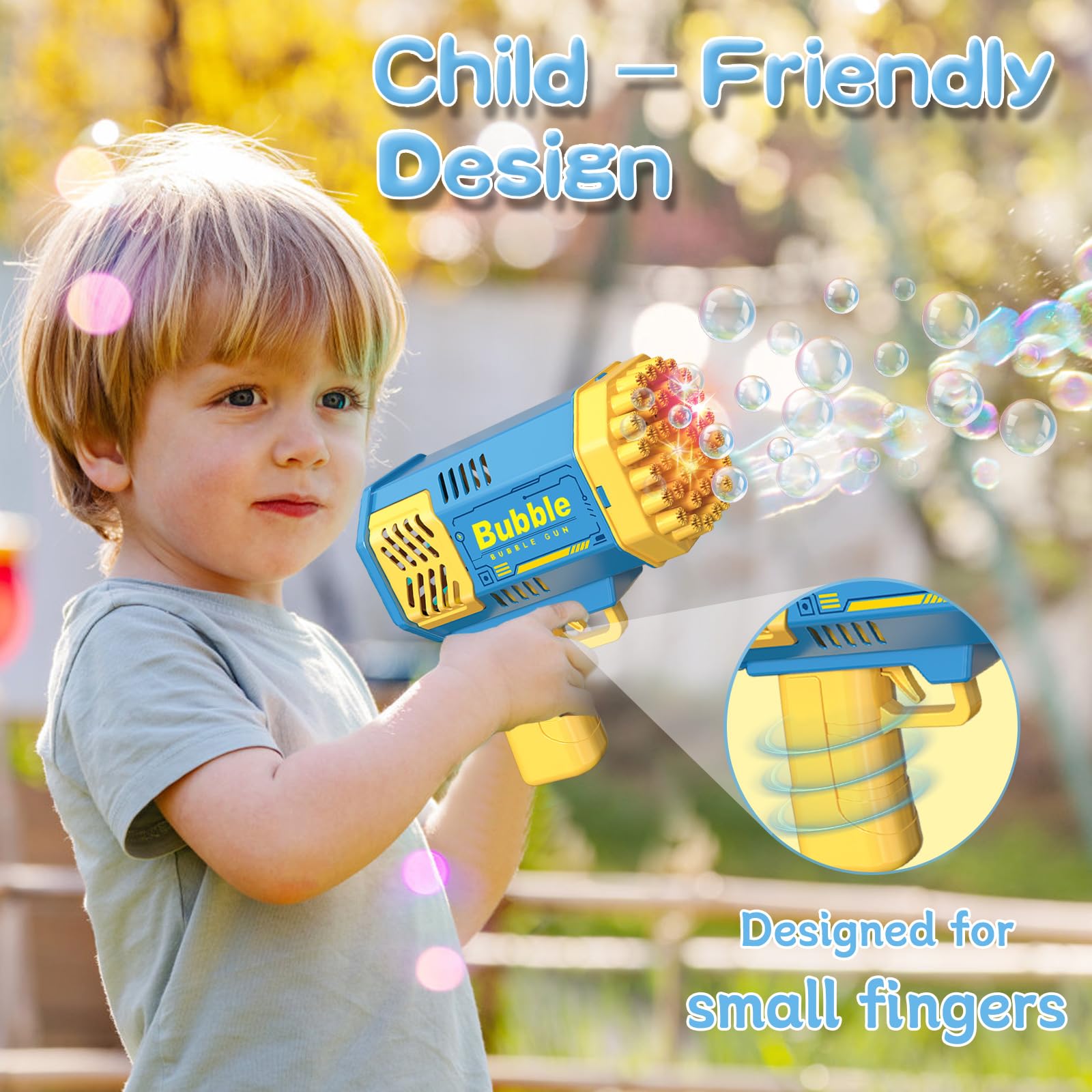 40 Holes Bubble Gun for Kids,  - Kids Outdoor Easter Gifts ulasan dan harga