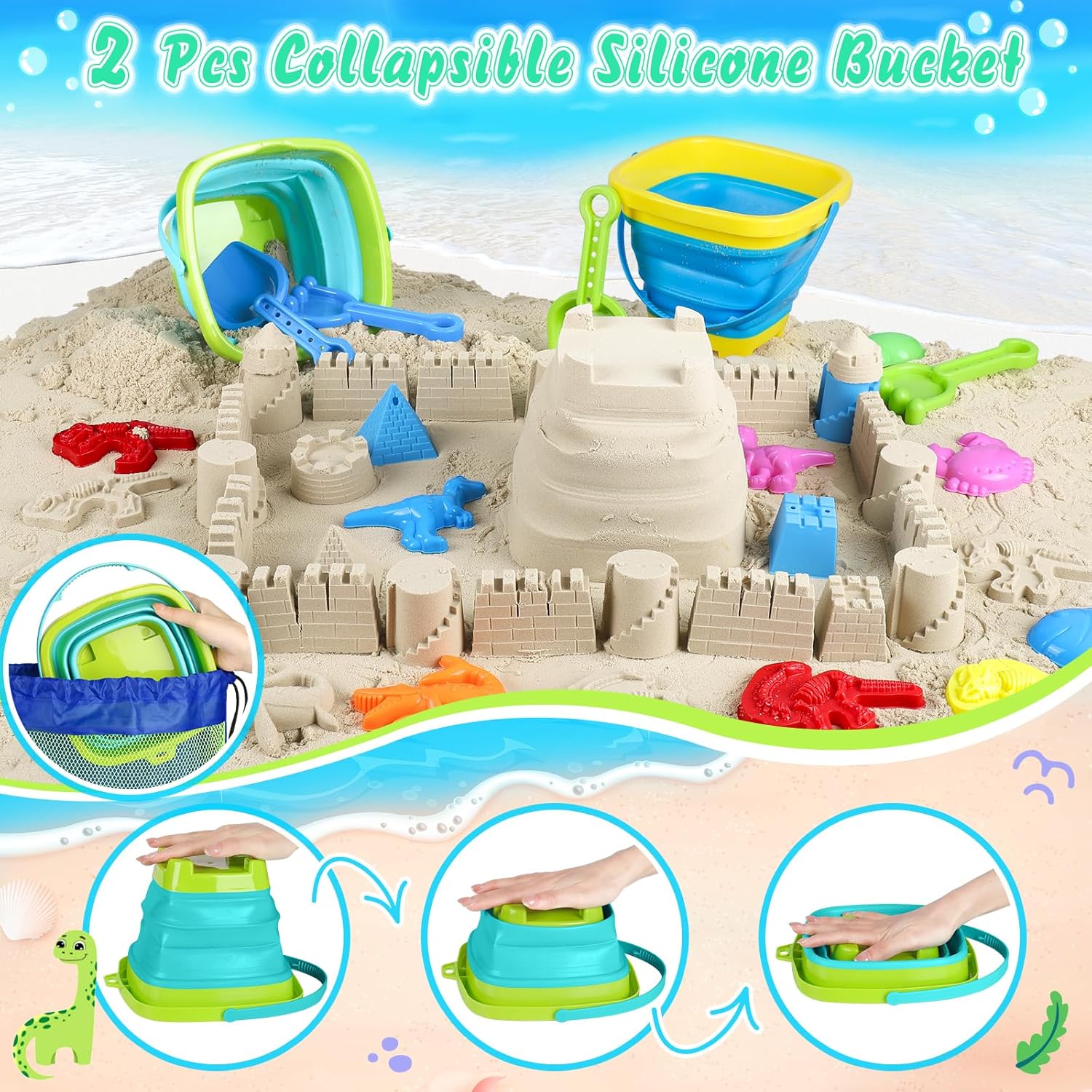 Beach Sand Toys Sandbox Toys w - Kids Outdoor Dump Truck ulasan dan harga