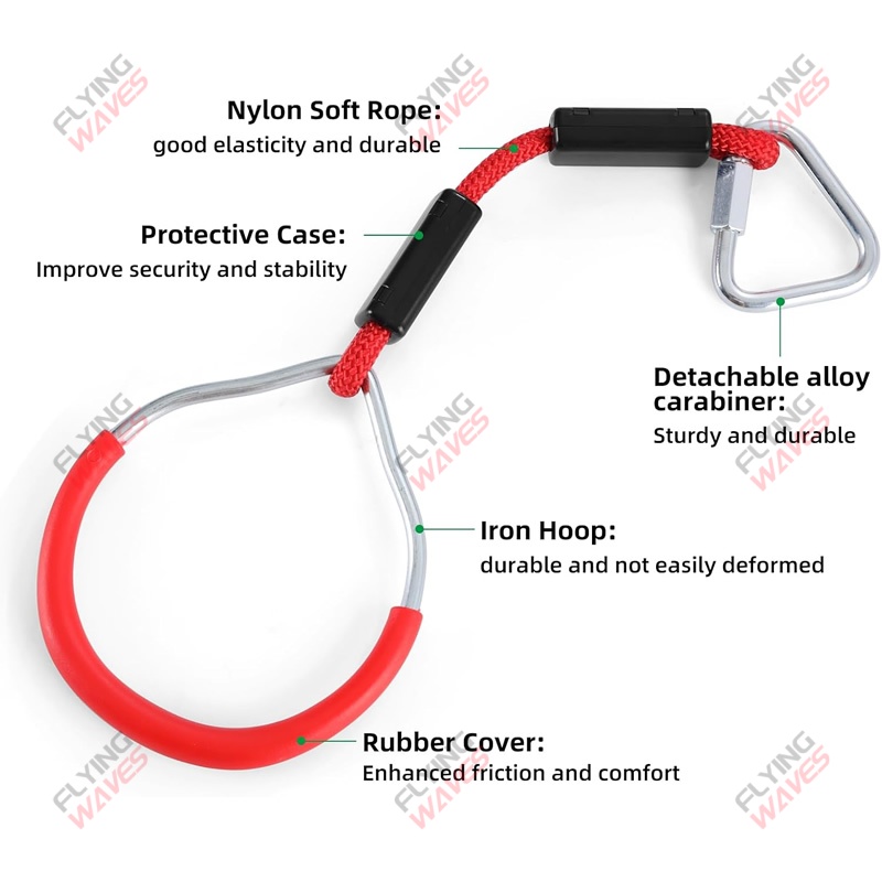 Kids Hanging GYM Ring Swing Cl - Kids Outdoor Ninja ulasan dan harga