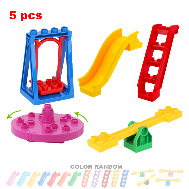 Big Building Blocks Playground - Kids Outdoor Swing And Slide ulasan dan harga