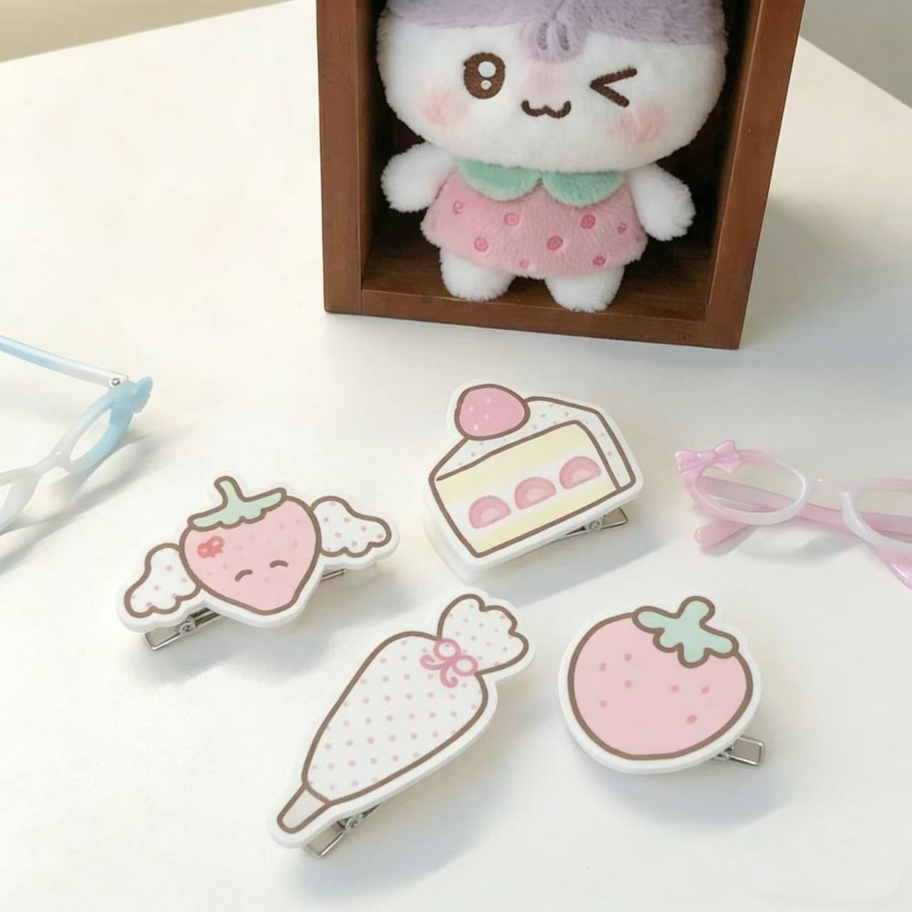 INS Strawberry Cake Hair Clip  - Kids Outdoor Activity Set ulasan dan harga