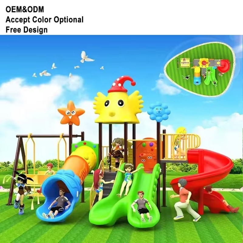Playground Outdoor Kids Slide  - Kids Outdoor Swing ulasan dan harga